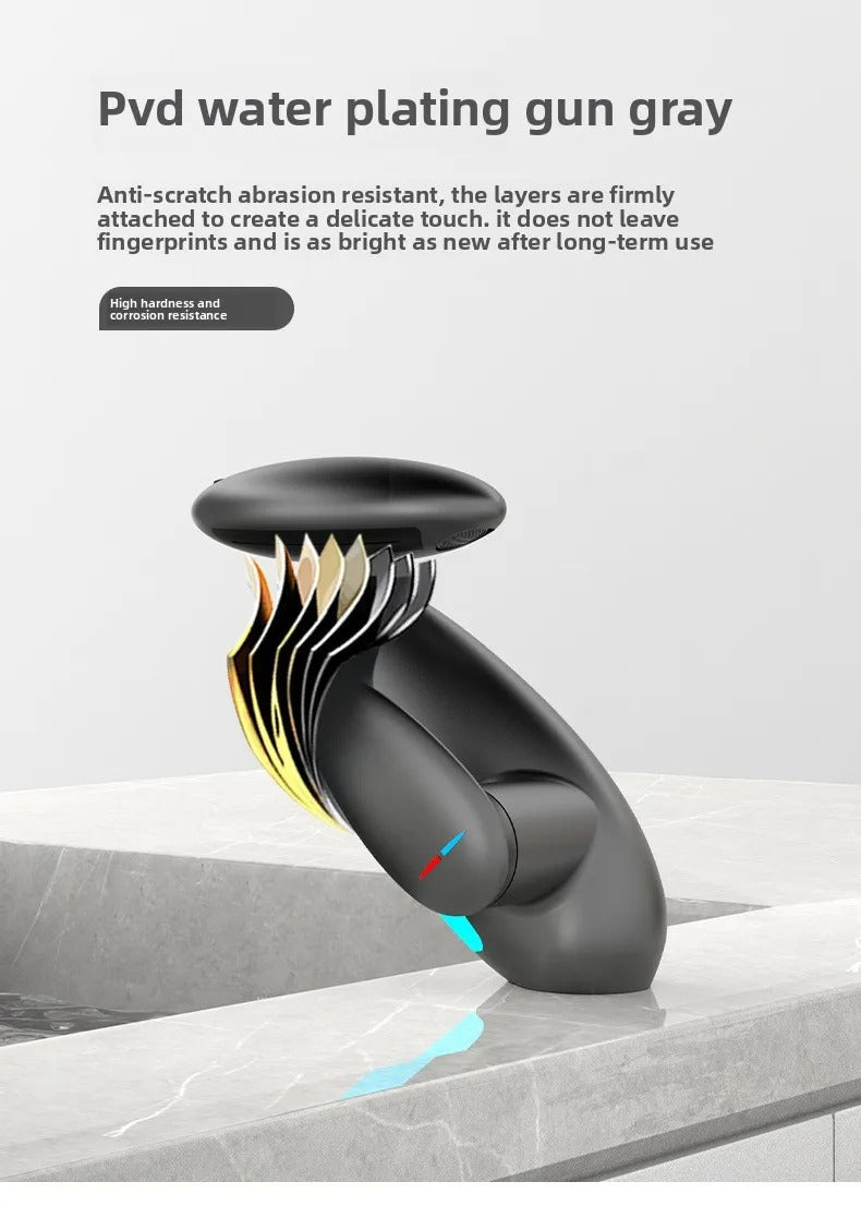 Smart LED Bathroom Faucet – 4 Water Modes, 360° Pull - Out Head - Androf