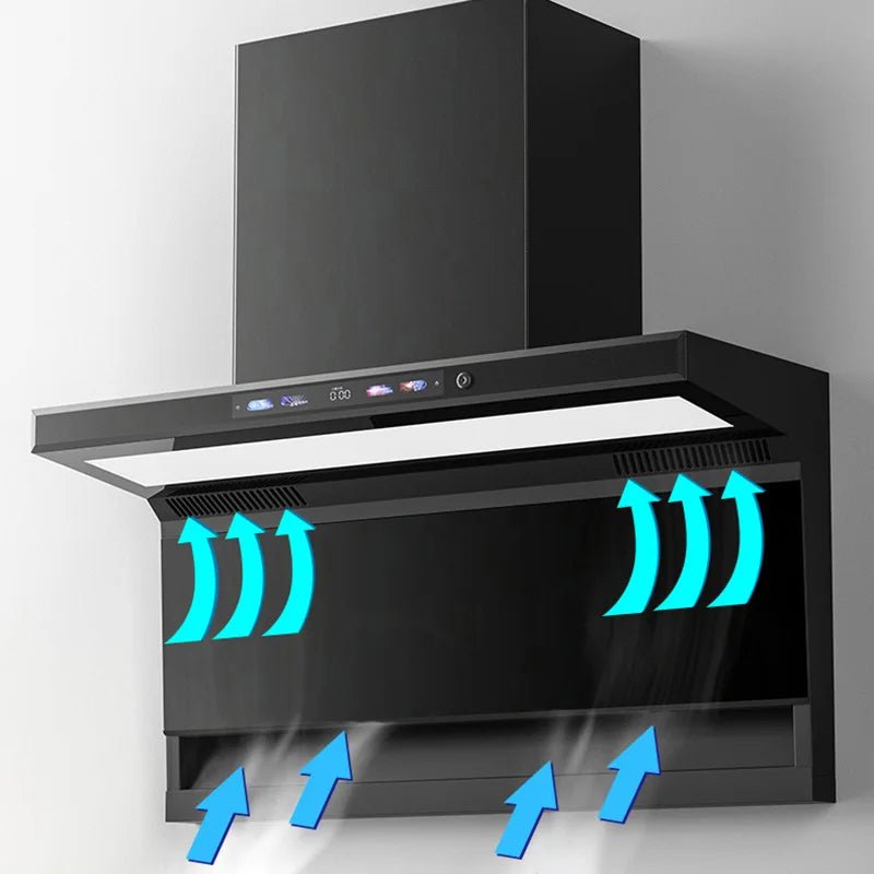 Smart Sensor Kitchen Range Hood – Wall - Mounted, Low Noise, Modern Design - Androf