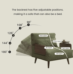 Space - Saving Convertible Sofa Bed – Modern Fold - Out Sleeper Couch - Armchair - Androf