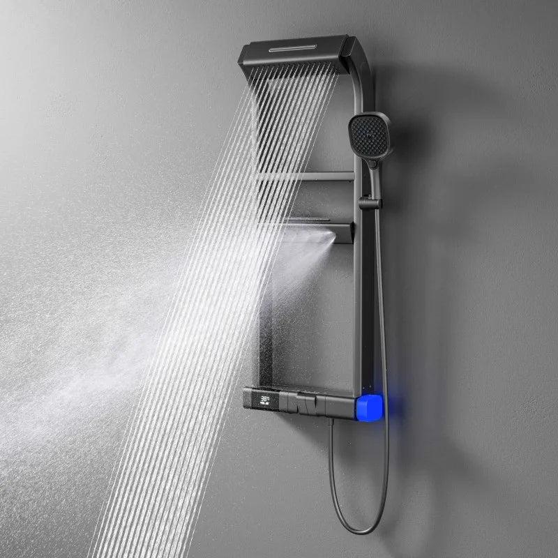 Thermostatic Rainfall Shower System with Handheld Spray - Androf