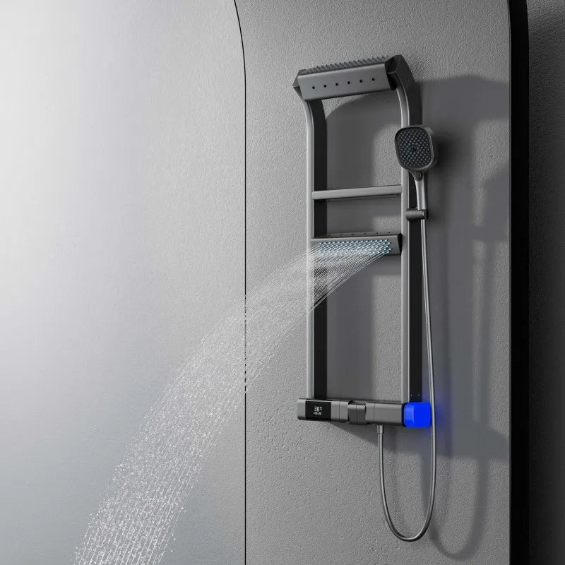 Thermostatic Rainfall Shower System with Handheld Spray - Androf