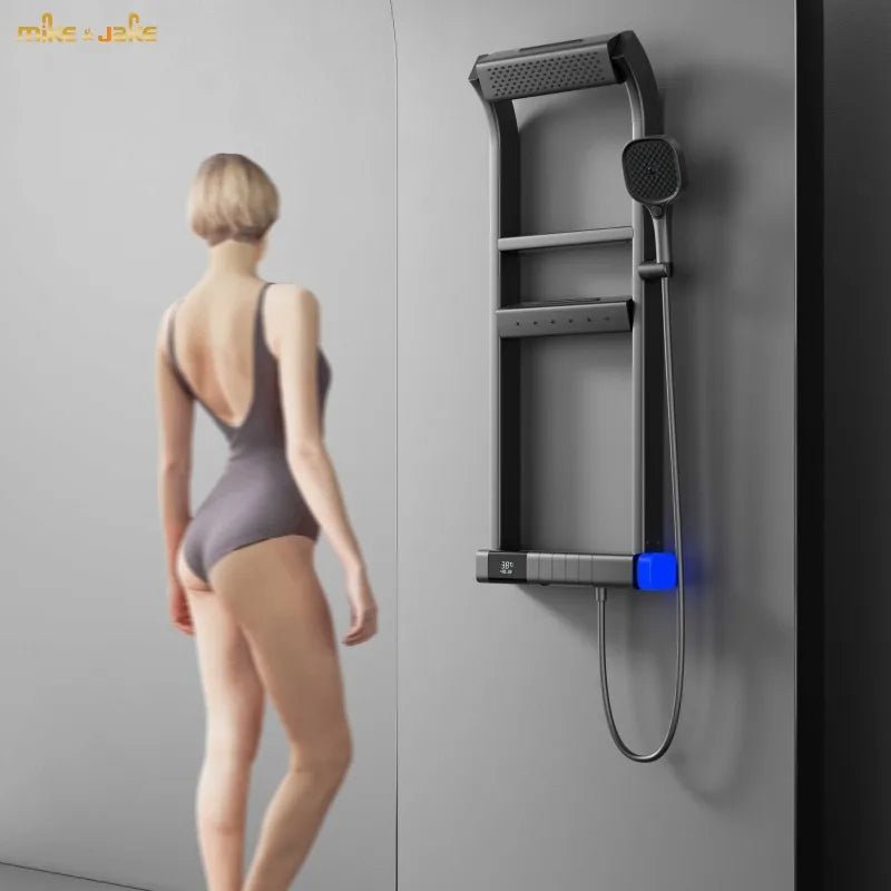 Thermostatic Rainfall Shower System with Handheld Spray - Androf