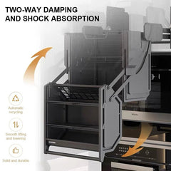 Tier Pull - Down Shelf Cabinet – Space - Saving Kitchen Storage Lift - Androf