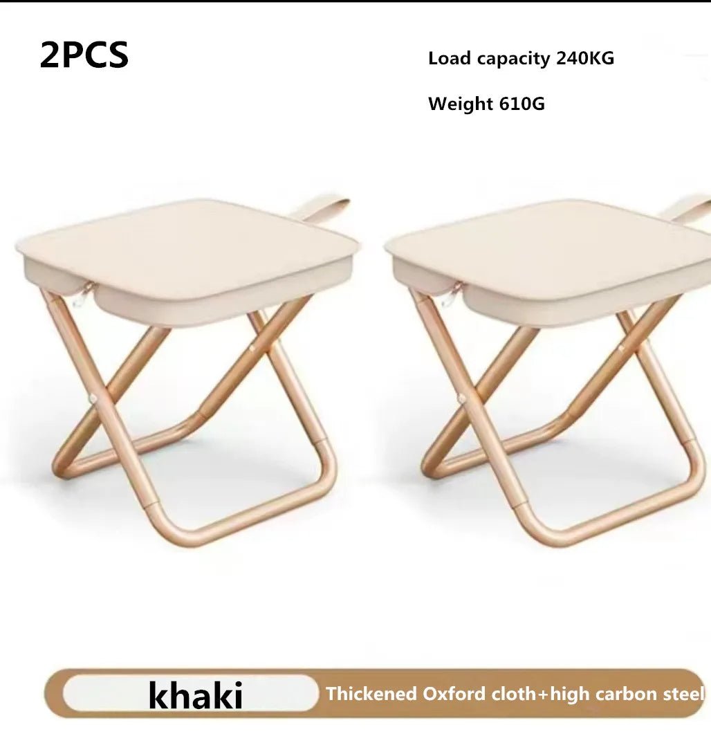 Ultra - Light Portable Folding Chair for Camping, Picnic & Fishing – Multifunctional Travel Stool, Outdoor Accessory - Androf