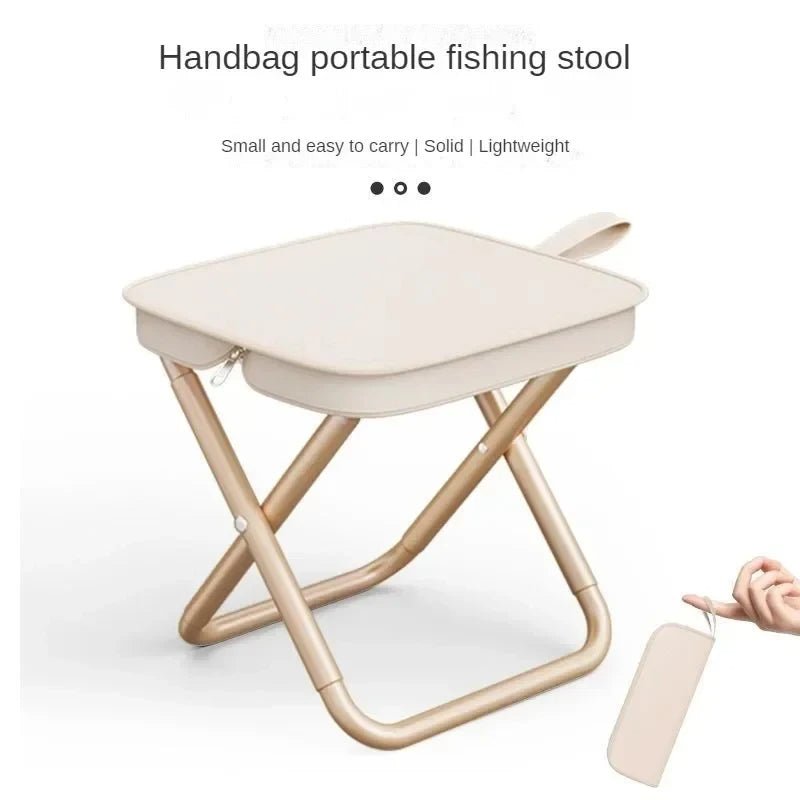 Chaise pliante portable ultra-légère pour camping, pique-nique et pêche – Tabouret de voyage multifonctionnel, accessoire d'extérieur Image secondaire du produit