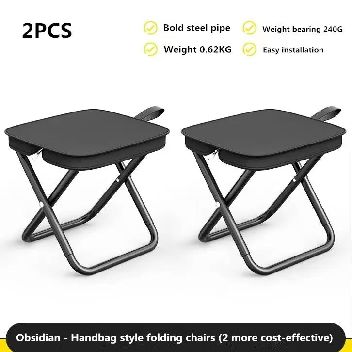 Ultra - Light Portable Folding Chair for Camping, Picnic & Fishing – Multifunctional Travel Stool, Outdoor Accessory - Androf