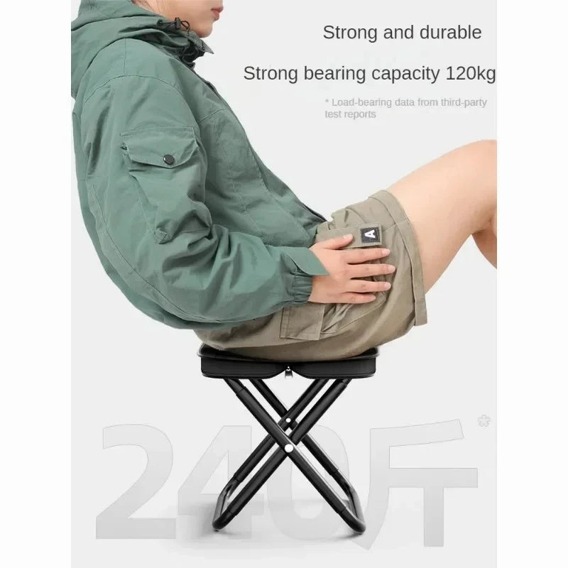 Ultra - Light Portable Folding Chair for Camping, Picnic & Fishing – Multifunctional Travel Stool, Outdoor Accessory - Androf