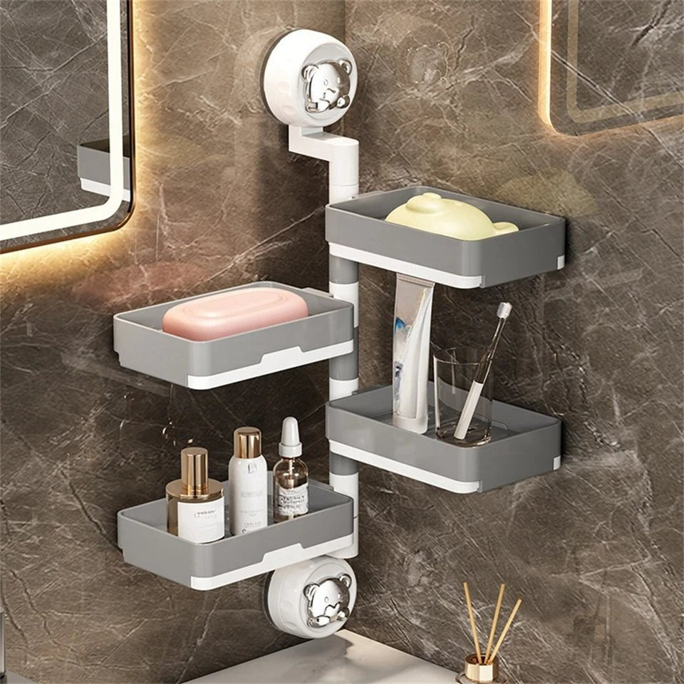 Wall - Mounted Multi - Layer Soap Dish Holder - Androf