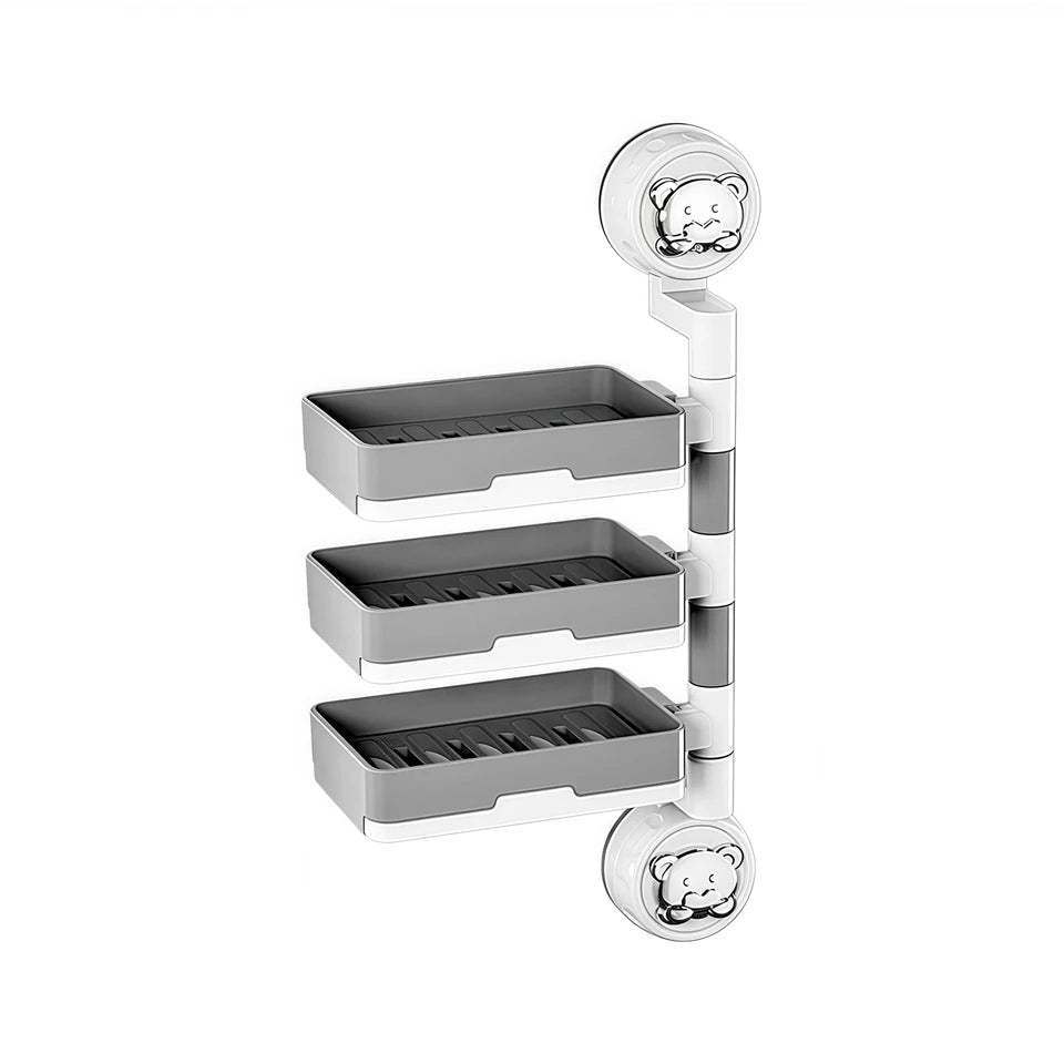 Wall - Mounted Multi - Layer Soap Dish Holder - Androf