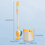 Whale - Shaped 360° Toilet Brush with Silicone Head & Wall - Mounted Holder - Androf