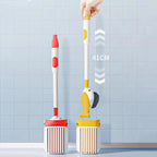 Whale - Shaped 360° Toilet Brush with Silicone Head & Wall - Mounted Holder - Androf