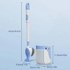 Whale - Shaped 360° Toilet Brush with Silicone Head & Wall - Mounted Holder - Androf