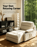 Zero-Wall Power Recliner Chair with Lay-Flat Bed, Cup Holders & Optional Massage - Androf