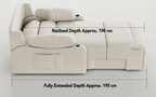 Zero-Wall Power Recliner Chair with Lay-Flat Bed, Cup Holders & Optional Massage - Androf