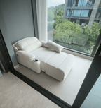 Zero-Wall Power Recliner Chair with Lay-Flat Bed, Cup Holders & Optional Massage - Androf