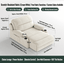 Zero-Wall Power Recliner Chair with Lay-Flat Bed, Cup Holders & Optional Massage - Androf